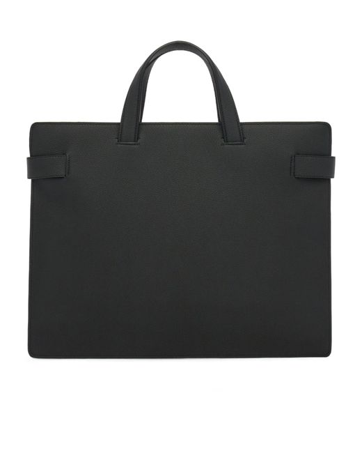 Ferragamo Black Ferragamo Gancini Buckled Briefcase for men