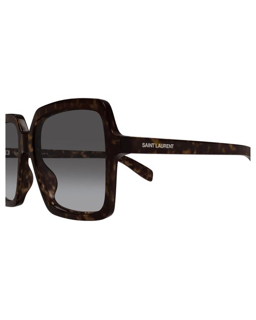 Saint Laurent Black Sl 174 Rectangular Sunglasses