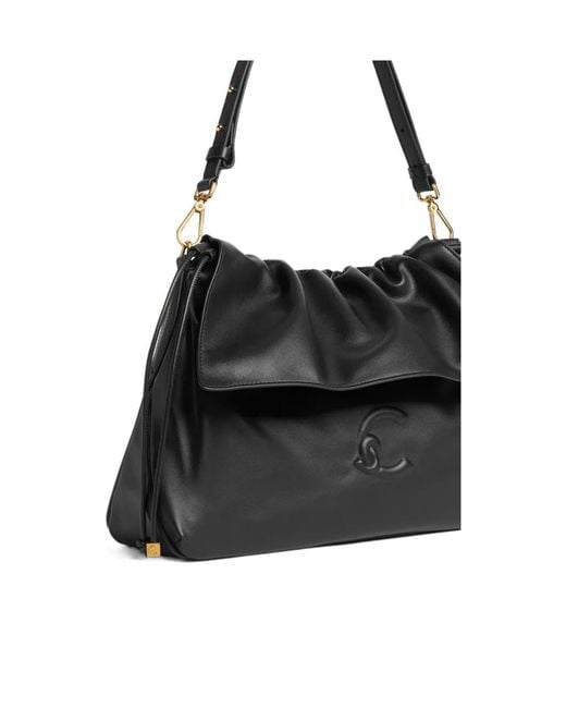Coccinelle Black Lidia Drawstring Shoulder Bag