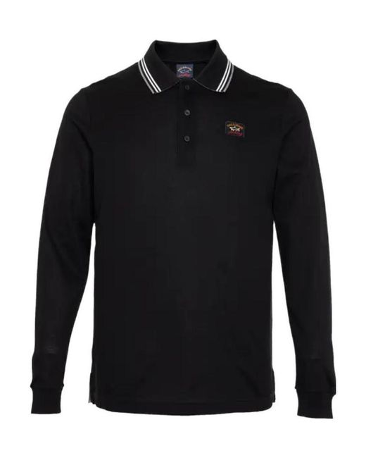 Paul & Shark Blue Logo Details Polo Shirt for men