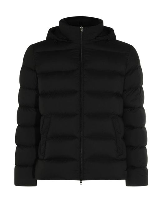 Herno Black High-Neck Down Blazer for men