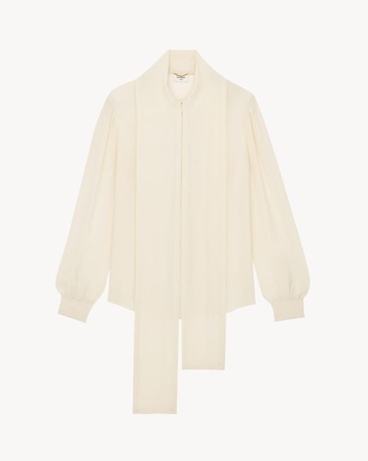 Saint Laurent Natural Translucent Shirt