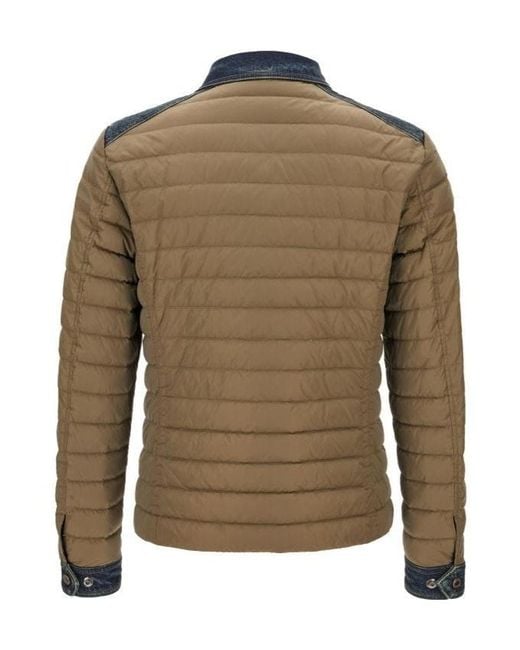 Moorer Blue Crespi-04Y Quilted Jacket for men