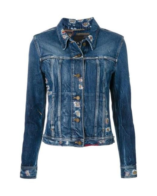 Saint Laurent Blue A Well-Fitting Denim Coat