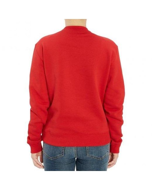MSGM Red Logo Details Sweater