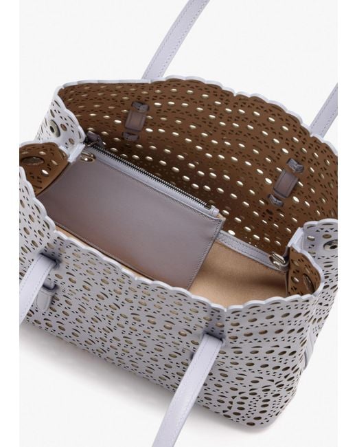 Alaïa White Alaïa Small Mina 25 Bag