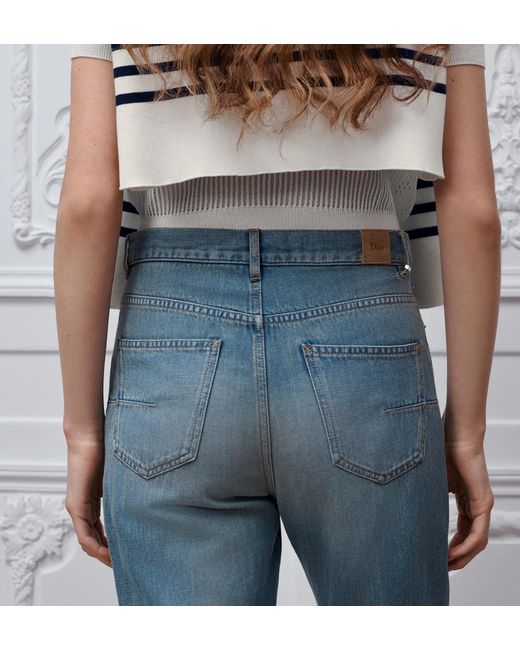 Dior Blue Iviera Flared Jeans