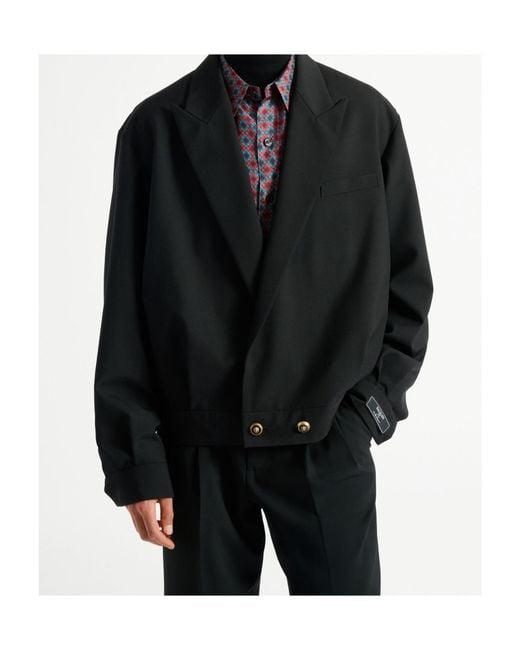 Balmain Black Wool 2-Button Jacket for men