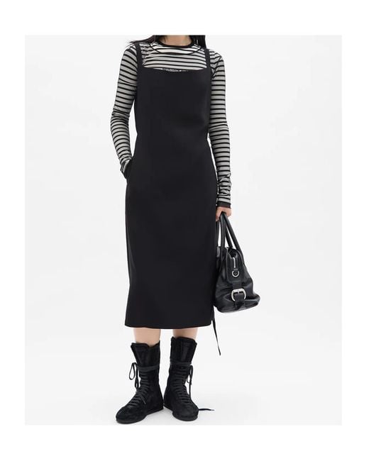 Ann Demeulemeester Black Oke Wrinkled Cropped Long Sleeve Top