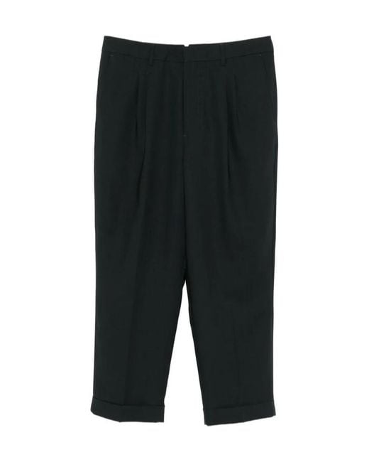 AMI Black Casual Pants With Belt Loops for men