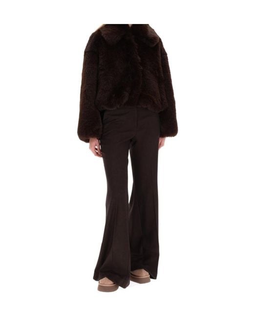 Alysi Black Flared Trousers