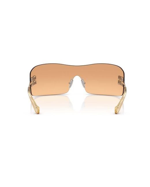 Miu Miu Pink Rimless Sunglasses