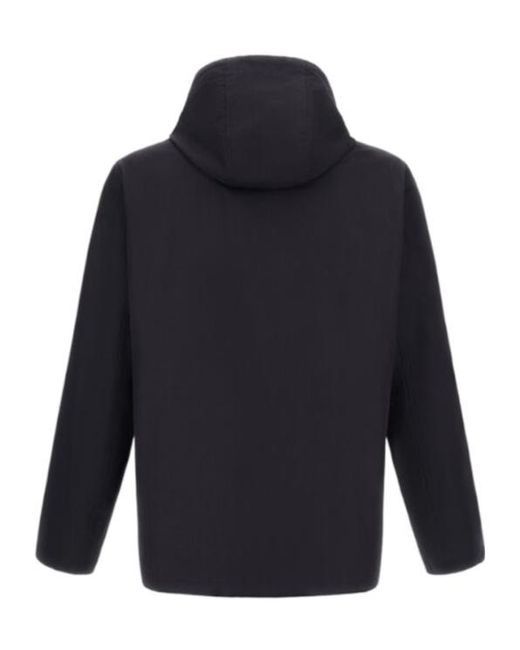 Herno Blue Hooded Jacket for men