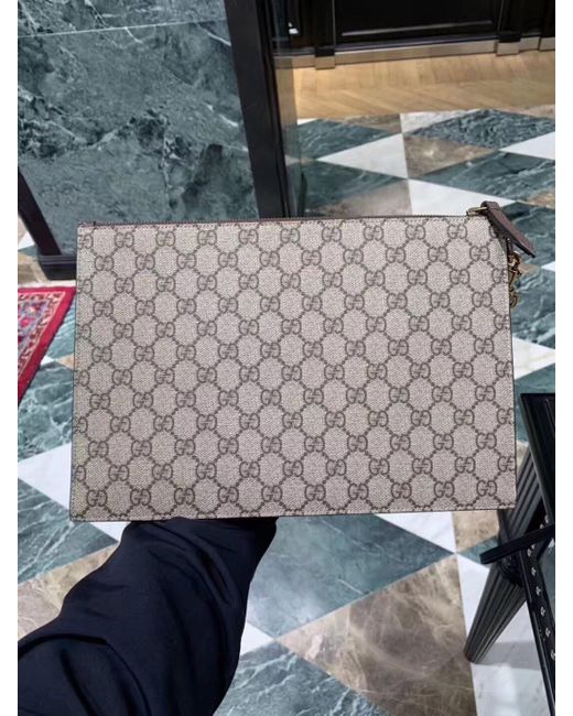 Gucci Metallic Gg Supreme Neo Vintage Pouch for men