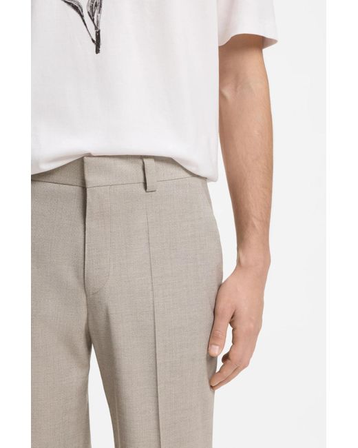 Boss Gray Belt Loop Casual Pants for men