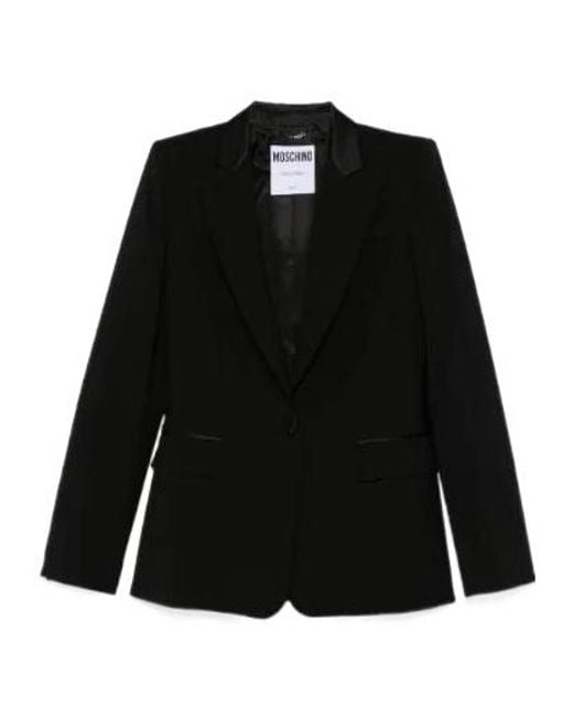 Moschino Black Wool Blazer