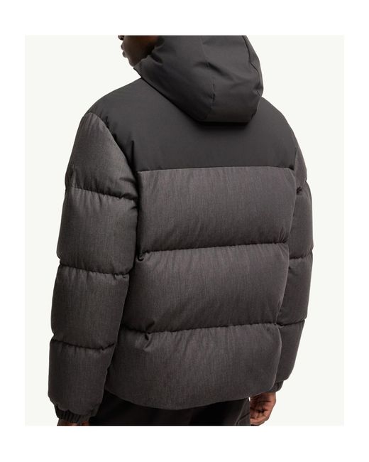 Moncler Black Oulojoki Hooded Mid-Length Down Jacket for men