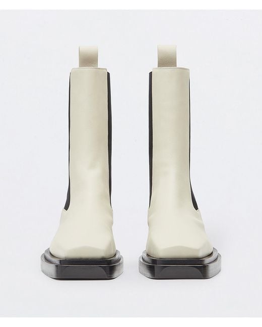 Bottega Veneta Multicolor Square Toe Boots for men