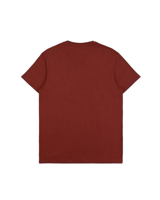 Armani Jeans Red Logo Printed T-Shirt for men