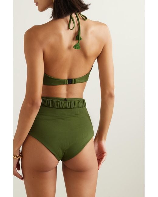 Johanna Ortiz Green Halter Neck Bikini