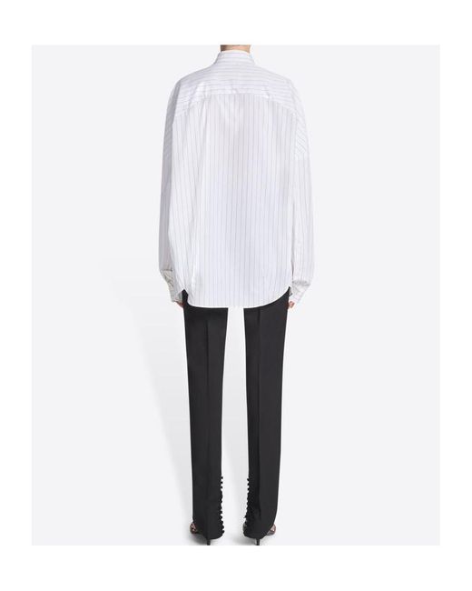 Dries Van Noten White Striped Casia Shirt