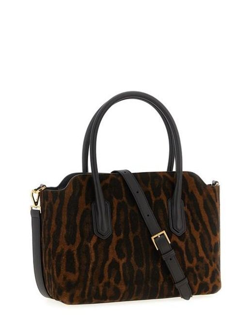 Tom Ford Black Printed Alexander Medium Shoulder Bag