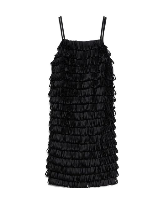 Max Mara Black Avola Stretch Cady Mini Dress
