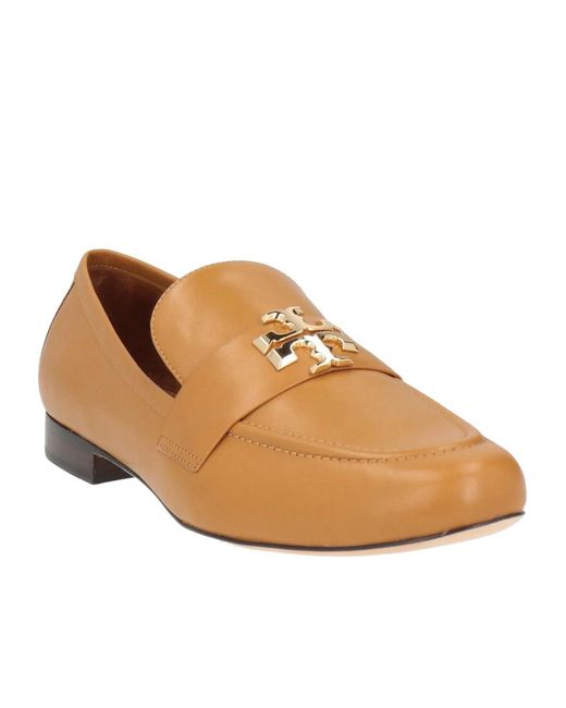 Tory Burch Brown Plain Colour Loafers