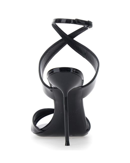 Paris Texas Black Lidia High-Heeled Sandals