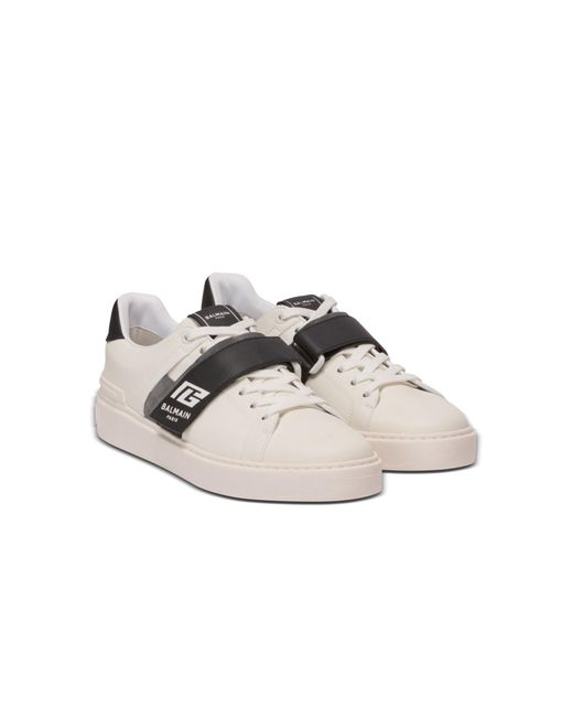 Balmain Multicolor B-Court Lace-Up Sneakers for men