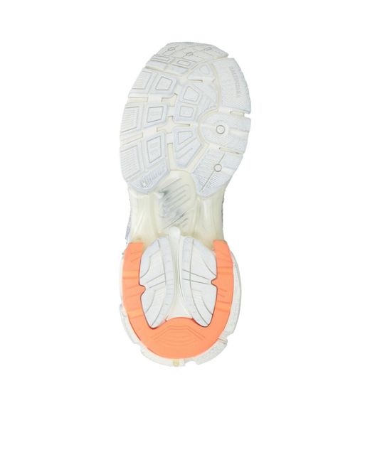 Balenciaga White Lace-Up Logo Sneakers