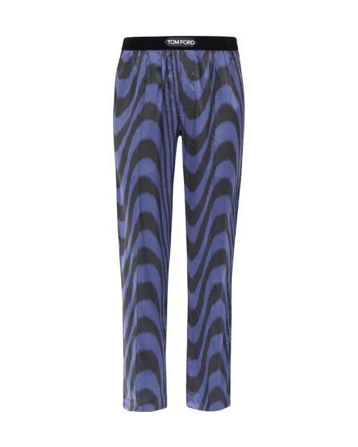 Tom Ford Blue Logo Pajamas for men