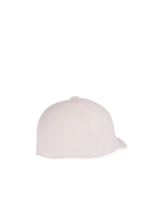 Lanvin White Logo Hat