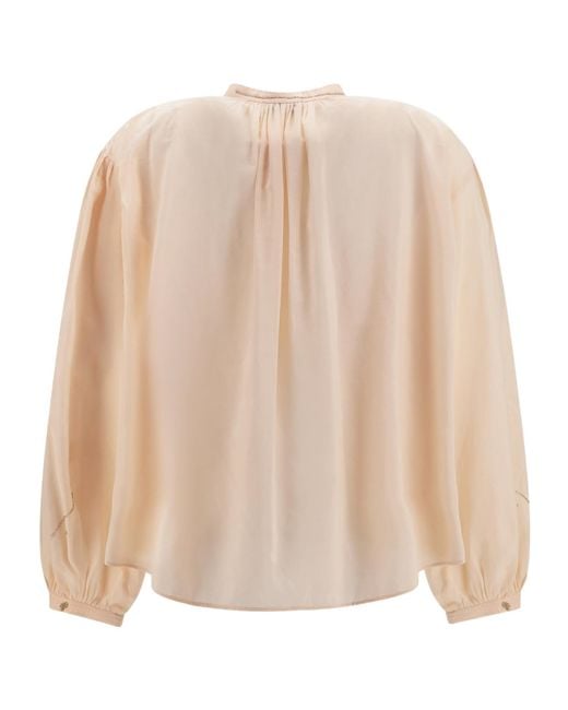 Forte_forte Natural Fleurs Dorient Embroidered Shirt