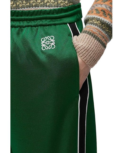 Loewe Green Technical Jersey Tracksuit Trousers for men