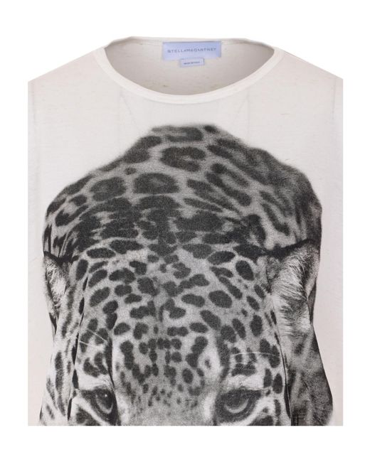 Stella McCartney White Graphic Printed Crewneck T-Shirt
