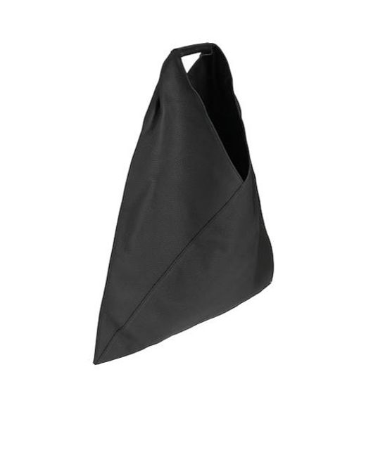 MM6 by Maison Margiela Black Large Solidcolor Handbag