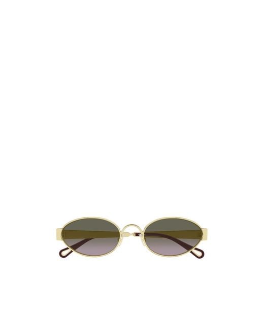 Chloé Multicolor Chloé Eyewear Oval Frame Sunglasses