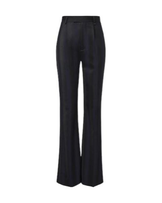 Vivienne Westwood Black Ray Striped Virgin Wool Flared Pants