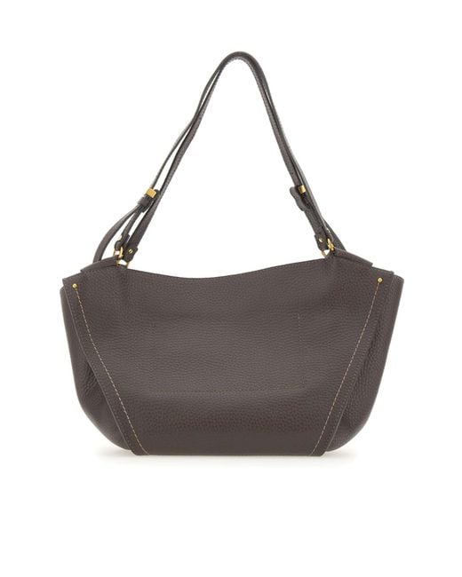 Gianni Chiarini Gray Bloom Tulip Shoulder Bag