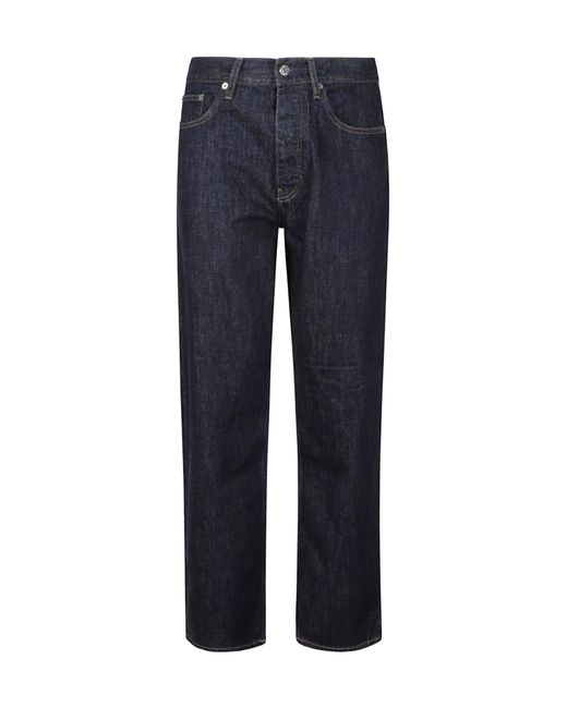 sunflower Blue Logo Patch Straight-Leg Jeans for men
