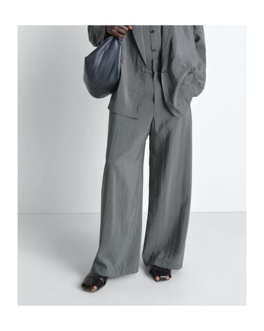 Lemaire Gray Wide-Leg Pants for men