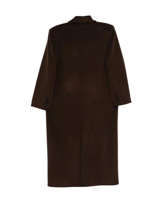 Frankie Shop Black Double-Breasted Coat