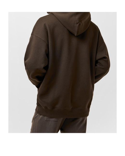 Off-White c/o Virgil Abloh Brown Hooded Sweatshirt for men
