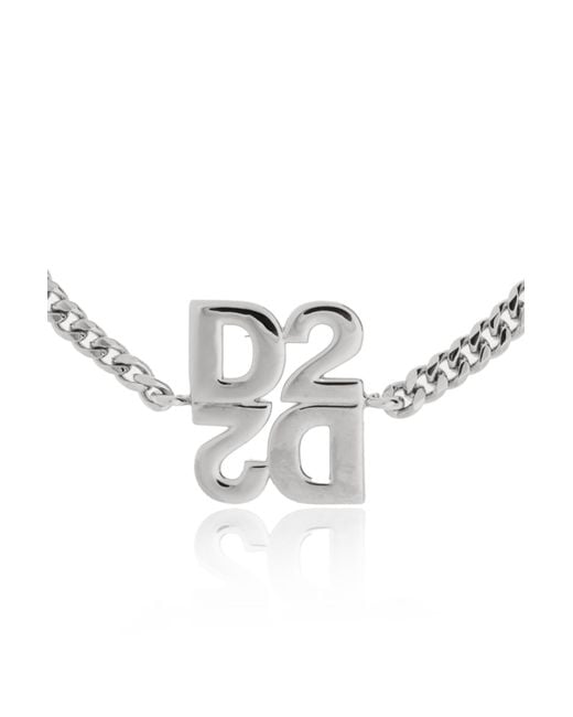DSquared² Metallic D2-Upside-Down Armlet for men