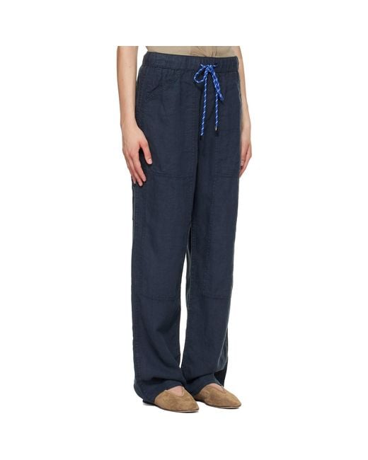 Rag & Bone Blue Elastic Waist Casual Pants