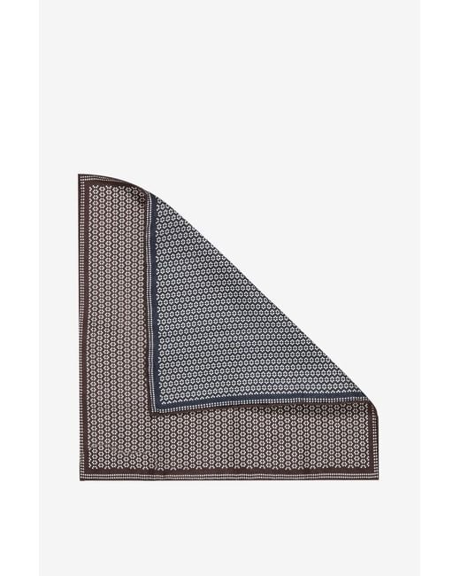 Brunello Cucinelli Gray Pattern Scarf for men
