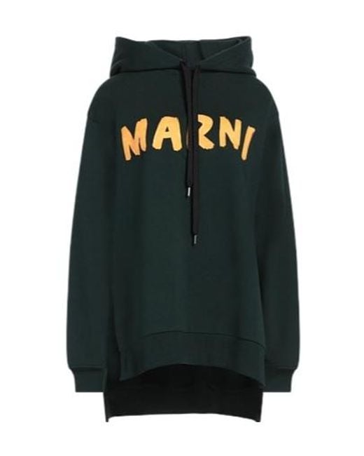 Marni Black Fleece Hooded Sweatshirt