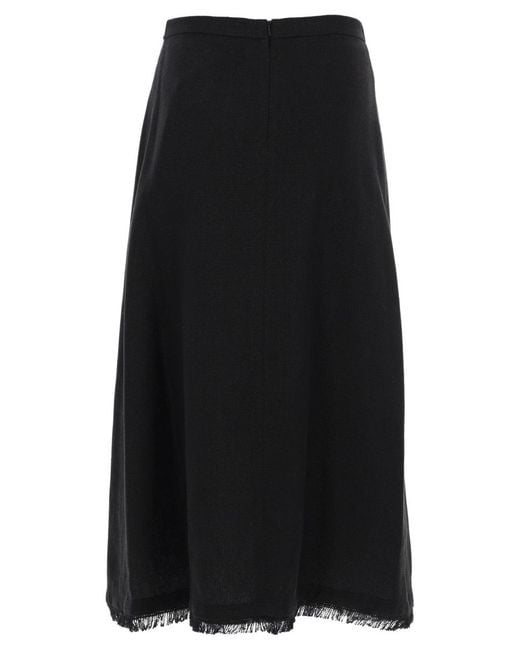 Max Mara Black Zipper Skirt