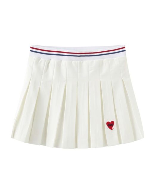 Marissa Chiara White Logo Skirt